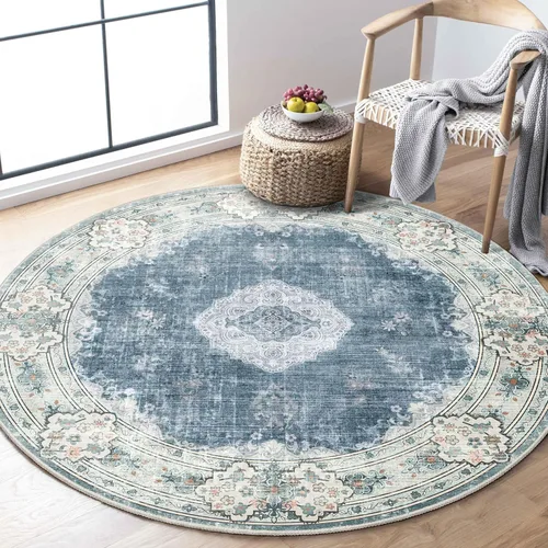 Miniatura 61 de Alfombra Verde MUJOO de 8'x10', Alfombras de Área para Sala de Estar, Alfombras Lavables, Alfombra Grande de Área, Alfombra Boho de Área de 8'x10