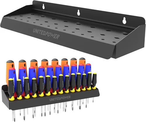 Miniatura 8 de UNITEDPOWER Soporte para Martillos, Organizador de Estante de Almacenamiento de Montaje en Pared para Taller, Cobertizo, Garaje, Hogar, Compatible