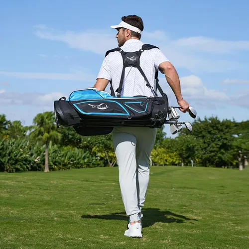 Miniatura 7 de Anncord Golf Stand Bag with 4 Way Full Length Dividers, 4.4 Lbs Lightweight Golf Bag for Men Women, Waterproof Golf Carry Bags w/Stand, 7 Pockets &