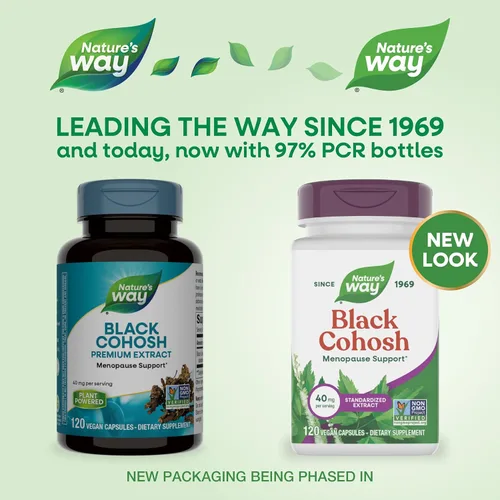 Miniatura 2 de Nature's Way Extracto de cohosh negro premium, ayuda a reducir la sudoración nocturna y promueve un sueño reparador para las mujeres durante