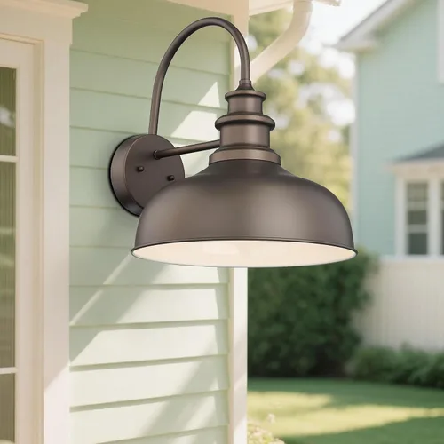 Miniatura 5 de Bestshared Lámpara de granero de granja de 14 pulgadas, aplique de pared para exteriores, lámpara de montaje en pared exterior, accesorio