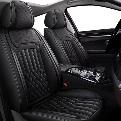 Miniatura 8 de TTX LIGHTING Fundas para Asientos de Coche Juego Completo Compatible con Nissan Frontier 2007-2024 2025 Protector de Asiento de Cuero Impermeable
