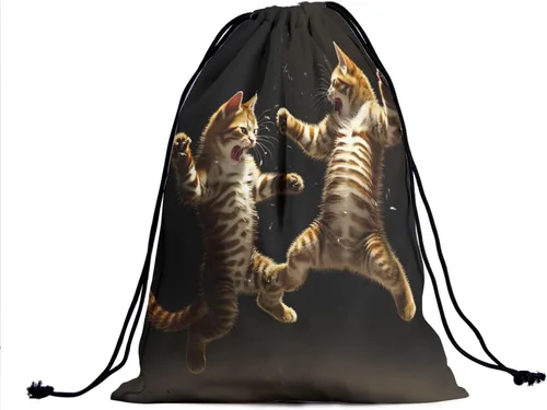 Miniatura 219 de Bolsa de agarre de gimnasia de piel de animal, bolsa de gimnasia con cordón ajustable, bolsa de cuerda para fauna silvestre, Mariposas Galaxy
