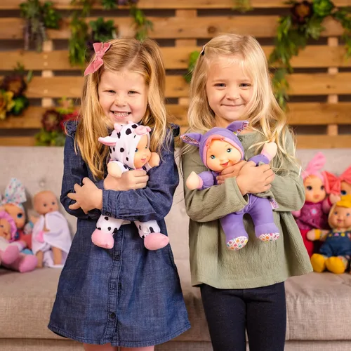 Miniatura 9 de Baby's First Cuna afroamericana con dosel con muñeca de cuerpo suave de 9 pulgadas y manta de bebé, segura para niños de 3 años en adelante