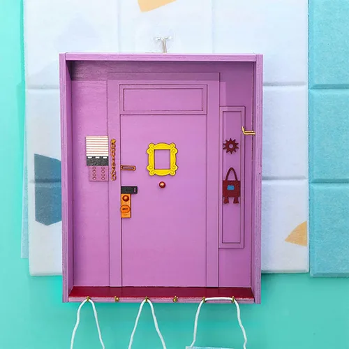 Miniatura 6 de TOIVO Soporte para llaves de pared de Friends, regalos de mercancía de programas de televisión de amigos, fácil instalación para entrada