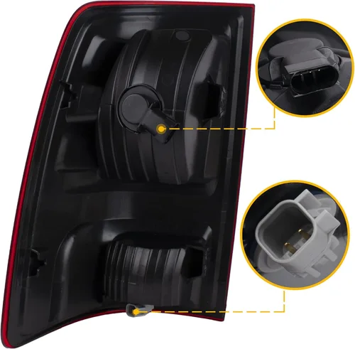 Miniatura 2 de Boine Luz trasera derecha compatible con Dodge Ram 1500 2500 3500 2009-2018 - Bombilla incluida (lado derecho del pasajero)