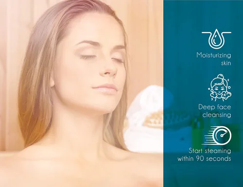 Miniatura 4 de Pursonic Vaporizador facial blanco – Vaporizador facial para limpieza facial profunda que aprieta la piel – Hidratación diaria para desatascar