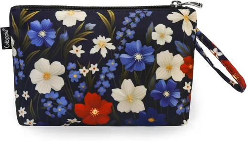 Miniatura 16 de Gloppie Bolsa de Maquillaje de Viaje Bolsas de Maquillaje para Mujeres Bolsa de Cosméticos Pequeña Bolsa de Maquillaje con Cremallera, S, Moda E