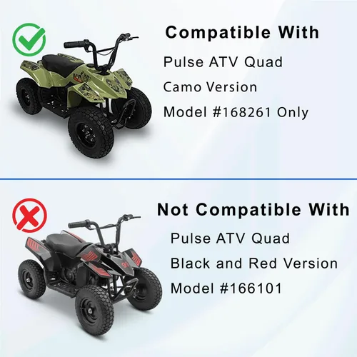 Miniatura 2 de AlveyTech Paquete de baterías de 24 voltios para Pulse ATV Quad Ride-On (versión camuflaje modelo #168261 solamente) (5 Ah, con arnés) – Juego de 2