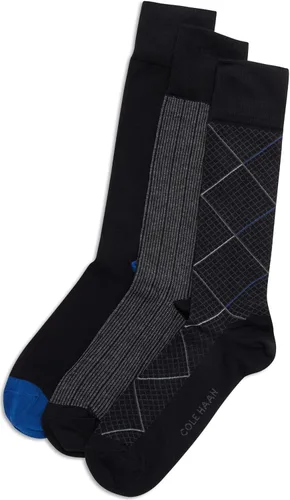 Miniatura 4 de Cole Haan Men's Dress Socks - Patterned Crew Socks (3 Pack)