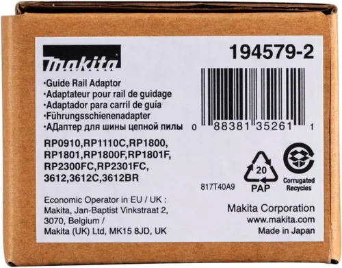Miniatura 3 de 194579-2 Adaptador para riel de guía enrutadora Makita