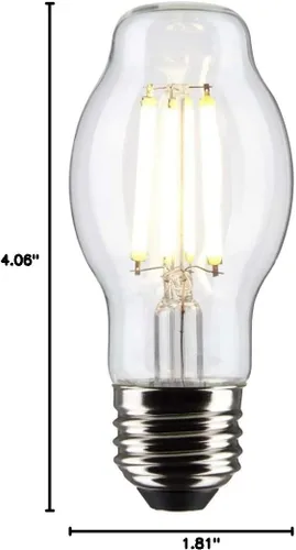 Miniatura 9 de Satco 6Pk 8w BT15 LED 5000K base mediana regulable - 60w equiv