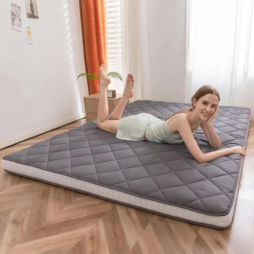 Miniatura 17 de MAXYOYO Colchón tipo futón King de espuma, cubrecolchón de cama, colchón de suelo japonés, colchón plegable, colchón de futón, almohadilla de cama