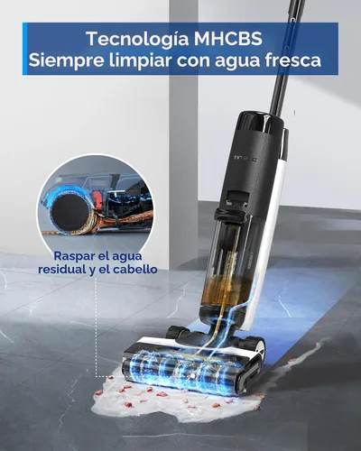 Miniatura 2 de Aspiradora inalámbrica Tineco Floor ONE S7 FlashDry Smart para seco y húmedo, tiempo de ejecución prolongado, ideal para desordenes pegajosos