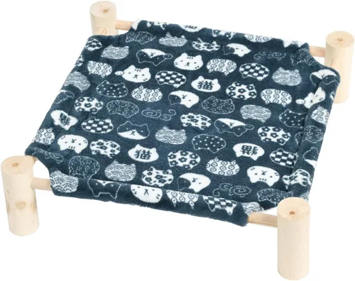 Miniatura 16 de Patas Lague Hamaca Cama para Gatos y Perros Pequeños, Cama Elevada de Madera Transpirable para Mascotas Gatos Conejos con Refrigeración para Arrow
