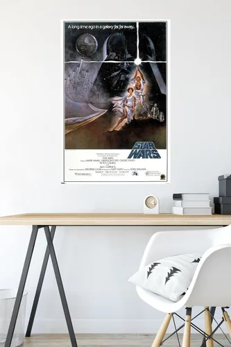 Miniatura 4 de Trends International 24X36 Star Wars: A New Hope - Póster de pared original de una hoja, 24" x 36", versión sin marco