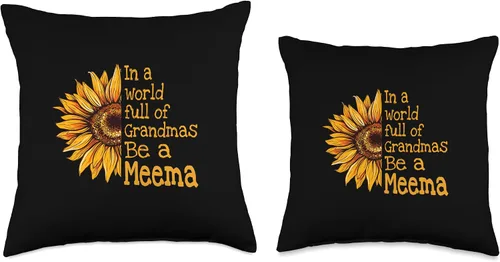 Miniatura 3 de Unique Christmas Birthday Mother's Day Gifts Shop In A World Meema Yiddish Grandma - Almohada de 16 x 16 pulgadas, multicolor