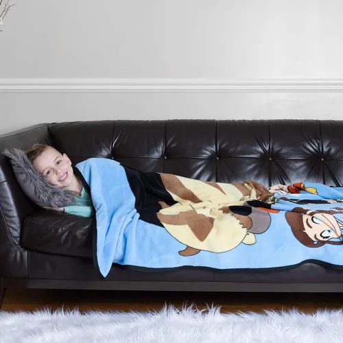 Miniatura 2 de Franco Ropa de cama de felpa suave para niños, manta de micro raschel, 46 x 60 pulgadas, Avatar The Last Airbender