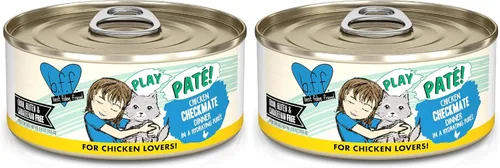 Miniatura 23 de B.F.F. PLAY - Best Feline Friend Paté Lovers, Aw Yeah!, Atún & Chicken Check Please! con atún y pollo, lata de 2.8 onzas (paquete de 12)