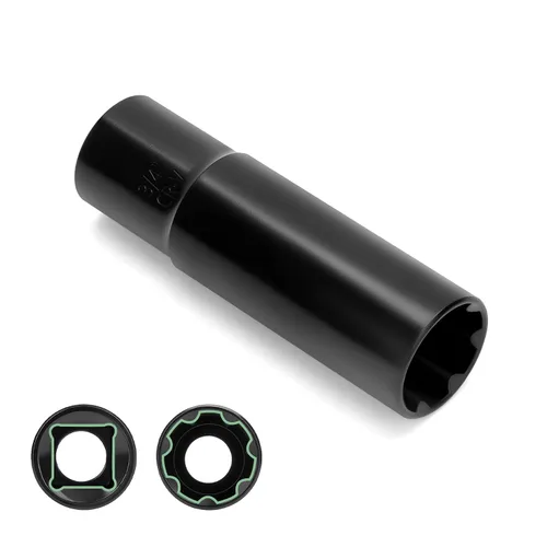 Miniatura 9 de Llave de Vaso Pequeña de 6 Puntas para Tuercas de Rueda, Herramienta Cuadrada de Impacto de 1/2 Pulgada – Remueve Fácilmente Pernos/Tuercas de Rueda