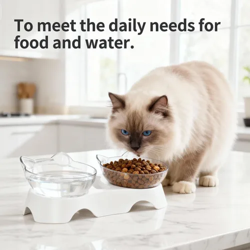Miniatura 6 de MILIFUN Cuencos para Gatos, Cuencos de Comida para Gatos Elevados Inclinados, Cuenco Anti Vómito para Gatito para Cachorro y Conejito, Ortopédico