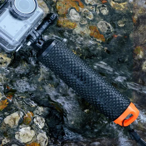 Miniatura 2 de Manija flotante de mano, poste monopie subacuático compatible con cámaras de acción DJI OSMO y otras cámaras deportivas, naranja Agarre de mano