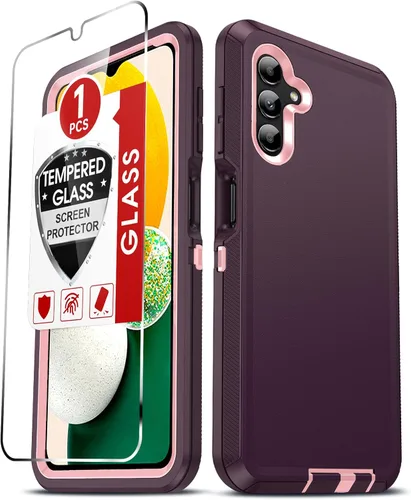 Miniatura 53 de LeYi Funda compatible con Samsumg Galaxy A05 4G: Galaxy A05 4G con resistente a los golpes, 3 en 1 de cuerpo completo, protección resistente