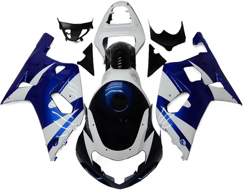 Miniatura 51 de Kit de carenado de inyección azul, negro y blanco para Suzuki GSXR600 GSX750 2006 2007 GSXR 600 GSX-R750 06 07 ABS Carenado de plástico completo