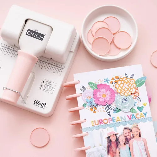 Miniatura 5 de We R Disc Cinch - Herramienta para encuadernación de libros, color blanco y rosa