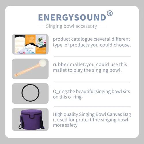 Miniatura 6 de ENERGYSOUND 432Hz A note 3rd Eye Chakra - Cuenco de cristal de cuarzo esmerilado de 8 pulgadas con caja resistente, mazo y junta tórica incluidos