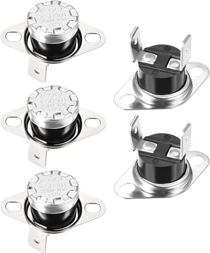 Miniatura 8 de uxcell KSD301 Termostato 104.0 °F/104°F 10A N.C Ajustar interruptor de temperatura de disco rápido para microondas, horno, cafetera 2 piezas
