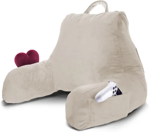 Miniatura 71 de Nestl Almohada de lectura para niños y adolescentes con espuma viscoelástica triturada, almohadas de respaldo para leer, ver y jugar, uso