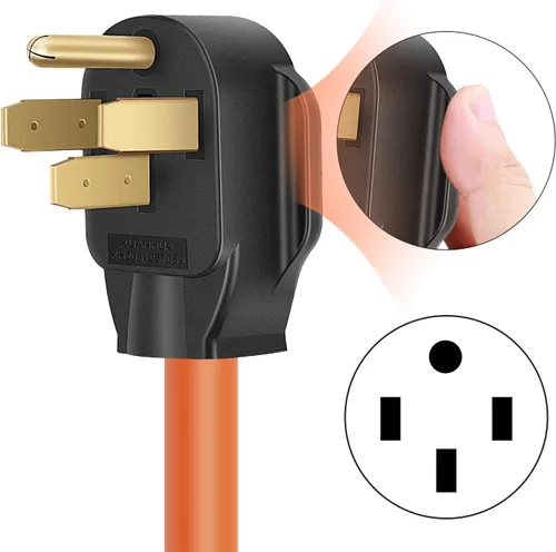 Miniatura 5 de Cable adaptador de soldador Nema 14-50P a 6-50R, cable adaptador de enchufe de soldador, cable de alimentación resistente STW 8AWG, 50Amp, 250V, 1.5