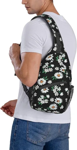 Miniatura 6 de Bolso bandolera para mujeres y hombres, mochila de viaje para senderismo, bolsa cruzada para el hombro, bolsa de pecho, casual, mochila deportiva