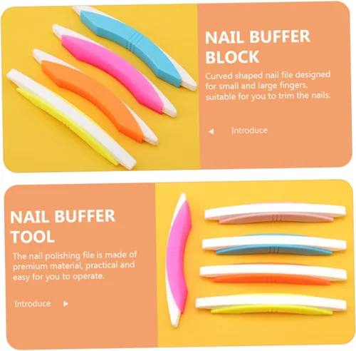 Miniatura 9 de EXCEART 5 Uds. Herramientas de manicura, esponjas naturales, pulidores de uñas, herramientas de arte de uñas, esponja natural, esponja de uñas, kit