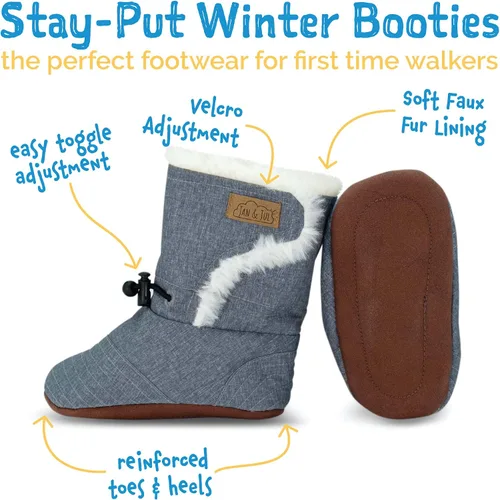 Miniatura 5 de JAN & JUL Botines resistentes al agua para bebés y niños pequeños