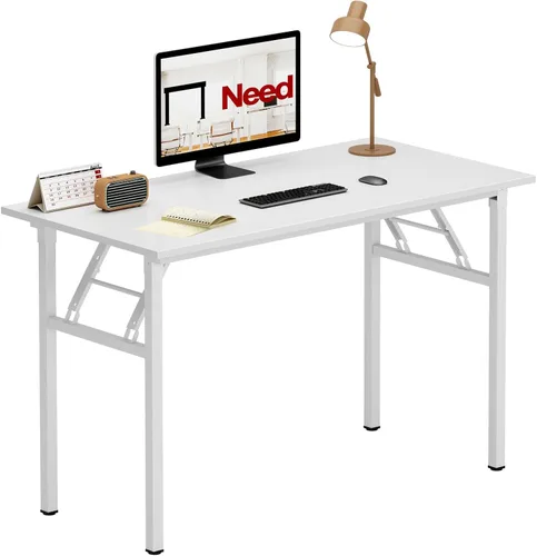 Miniatura 38 de Need AC5AW - Escritorio pequeño plegable, resistente y robusto para computadora, oficina en casa, dormitorios y espacios pequeños, no requiere Roble