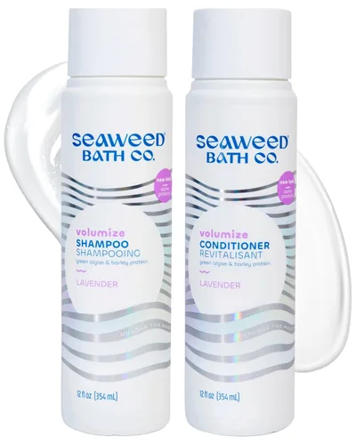 Miniatura 12 de Seaweed Bath Co. - Juego de champú y acondicionador suave, vainilla cítrica, hidrata con aloe, aceite de borraja y aceite de semillas de brócoli