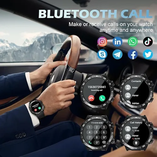 Miniatura 2 de Reloj inteligente para hombres y mujeres, reloj inteligente HD de 1.39 pulgadas con más de 112 modos deportivos, frecuencia cardíaca, monitor