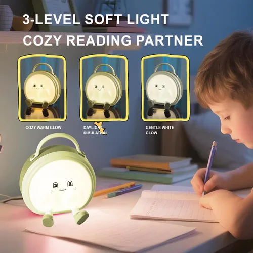 Miniatura 3 de Luz nocturna para niños, lámpara de mesa y mesita de noche inalámbrica táctil portátil para guardería, lactancia materna, dormitorio, 3 niveles