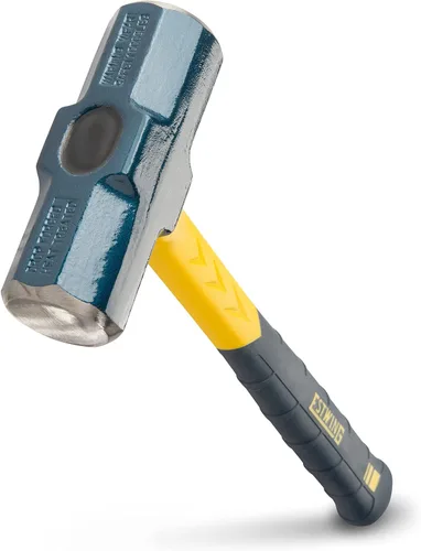 ESTWING Sure Strike Engineer's Hammer - Trineo de 64 onzas con mango de fibra de vidrio y agarre antideslizante para cojín - MRF64E