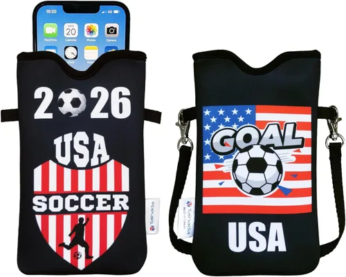 Miniatura 79 de Tainada Funda Estuche Bolsa de Neopreno para Teléfono para Hombres y Mujeres con Correa Cruzada/Cordón para el Cuello para iPhone 17/16/15 Pro Max