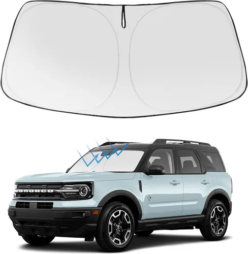 Miniatura 10 de Proadsy Parasol para parabrisas actualizado 2025, ajuste personalizado Dodge RAM 1500 2Dr 2019-2024 2025, 4 capas, plegable, protector de parasol
