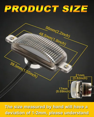 Miniatura 3 de Luz de rejilla delantera para automóvil, luz ámbar de circulación diurna, luz de advertencia decorativa para Ford Toyota Raptor Jeep, vehículos