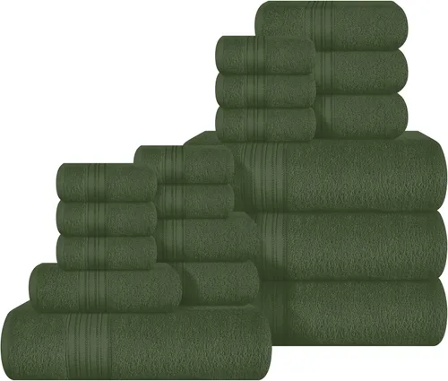 Miniatura 62 de BOUTIQUO Juego de 2 toallas de baño 100% algodón de 28 x 55 pulgadas, toallas de baño grandes ecológicas, compactas, de secado rápido, ligeras, Rosa