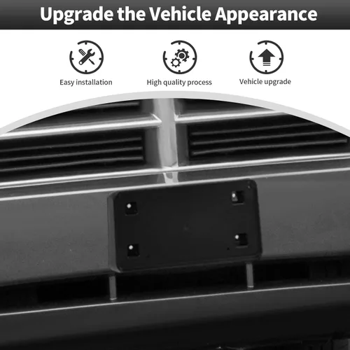 Miniatura 2 de CheroCar Marco de matrícula para neumáticos, soporte para placa de matrícula, compatibilidad con Dodge Charger 2006-2010