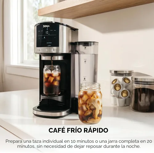 Miniatura 5 de Ninja DualBrew Cafetera Prepara café molido y cápsulas Prepara clásico, rico, sobre hielo y frío Prepara taza de una sola porción a jarra