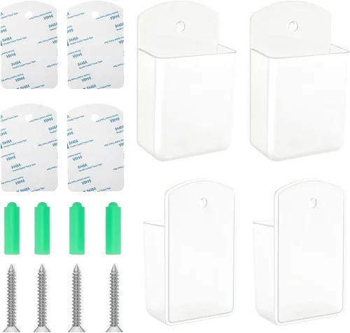 Miniatura 10 de 2 soportes de pared para control remoto, adhesivo para TV de CA, soporte de control remoto de pared para almacenamiento de oficina