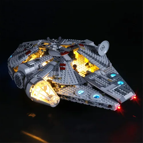 Miniatura 2 de YEABRICKS Luz LED para Lego-75257 Star Wars Millennium Falcon Modelo de bloques de construcción (juego de Lego no incluido)