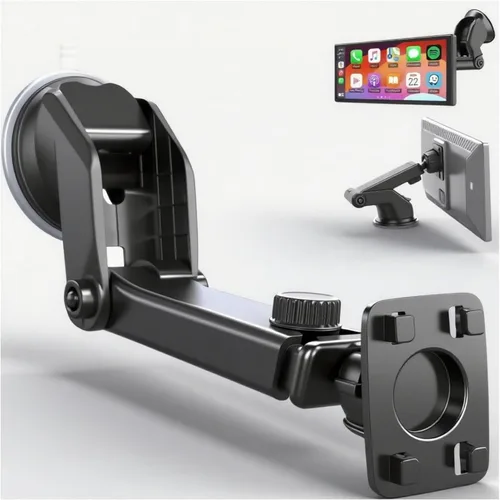 Miniatura 6 de Soporte para parabrisas con ventosa flexible y tornillos para pantalla Android Auto de coche de 7"/ 9"/ 10,26" Soporte de ventosa mejorado